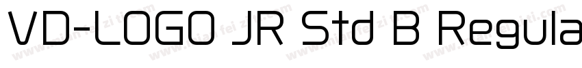 VD-LOGO JR Std B Regular字体转换